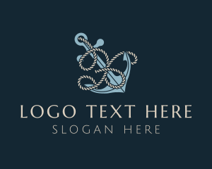Rope - Sailing Anchor Rope Letter X logo design