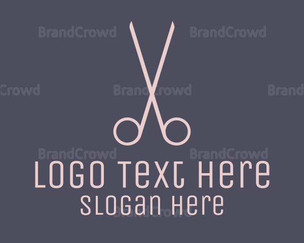 Hair scissors store logo