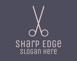 Cut - Minimalist Hair Scissors logo design