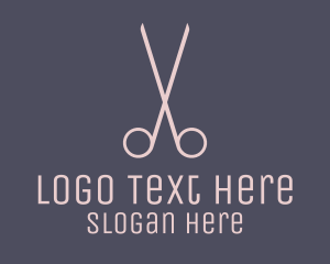 Surgeon - Minimalist Hair Scissors logo design