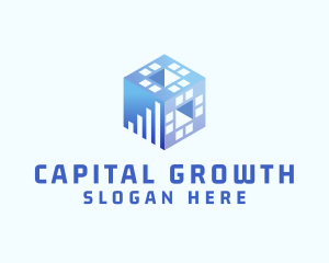 Investors - Stock Market Cube logo design