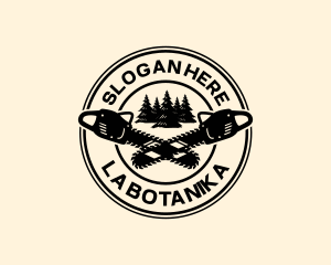 Chainsaw Forestry Woodwork Logo