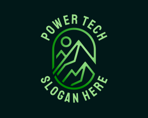 Trek - Green Mountain Alpine logo design