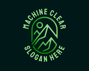 Trekking - Green Mountain Alpine logo design