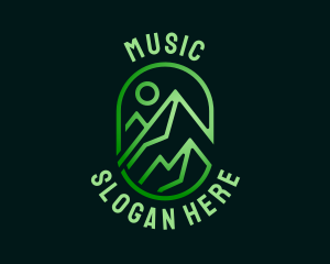 Sunset - Green Mountain Alpine logo design