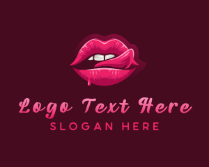 Plastic Surgery - Sexy Woman Lips logo design