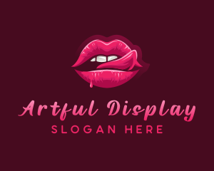 Sexy Woman Lips logo design