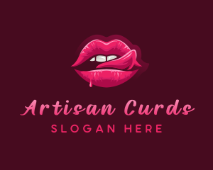 Sexy Woman Lips logo design