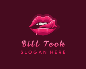 Sexy Woman Lips logo design