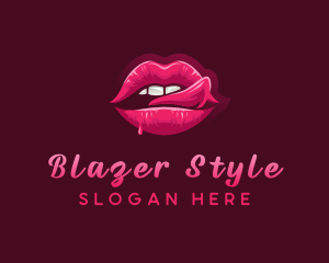 Sexy Woman Lips logo design