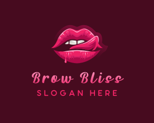 Sexy Woman Lips logo design