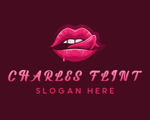 Sexy Woman Lips logo design