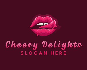 Sexy Woman Lips logo design