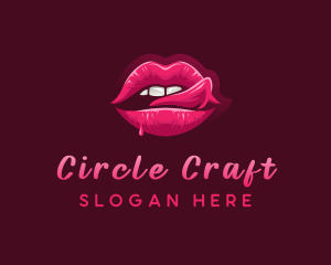 Sexy Woman Lips logo design