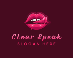 Sexy Woman Lips logo design