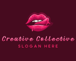 Sexy Woman Lips logo design