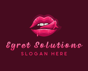 Sexy Woman Lips logo design