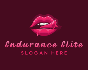 Sexy Woman Lips logo design