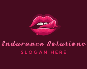 Sexy Woman Lips logo design