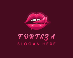 Sexy Woman Lips logo design