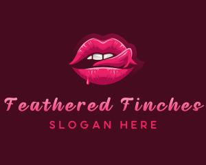 Sexy Woman Lips logo design