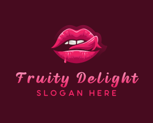 Sexy Woman Lips logo design