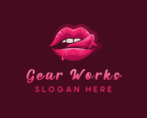 Sexy Woman Lips logo design