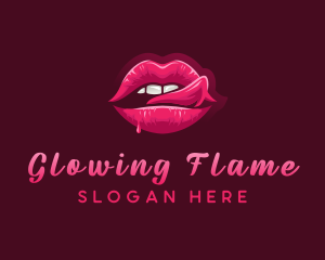 Sexy Woman Lips logo design