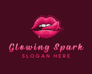 Sexy Woman Lips logo design