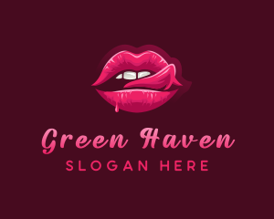 Sexy Woman Lips logo design