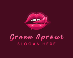 Sexy Woman Lips logo design