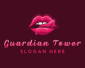 Sexy Woman Lips logo design