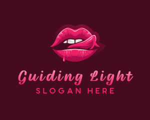 Sexy Woman Lips logo design