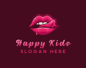 Sexy Woman Lips logo design