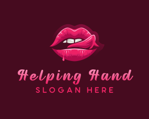 Sexy Woman Lips logo design