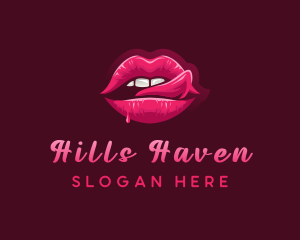 Sexy Woman Lips logo design