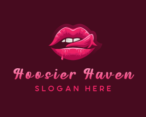 Sexy Woman Lips logo design