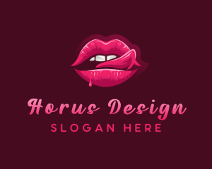 Sexy Woman Lips logo design