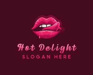 Sexy Woman Lips logo design