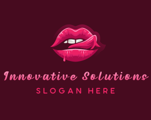 Sexy Woman Lips logo design