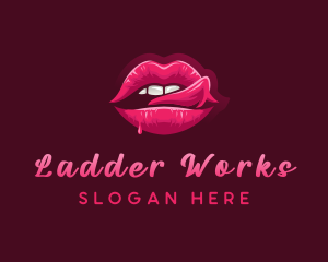 Sexy Woman Lips logo design