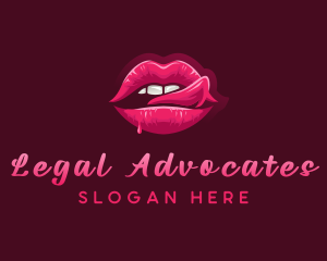 Sexy Woman Lips logo design