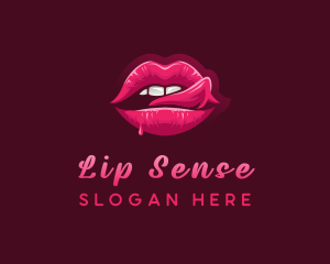 Sexy Woman Lips logo design