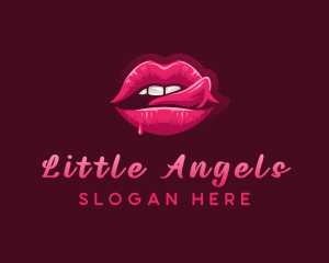 Sexy Woman Lips logo design