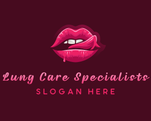 Sexy Woman Lips logo design