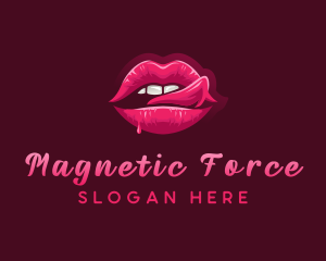 Sexy Woman Lips logo design