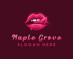 Sexy Woman Lips logo design