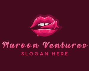 Sexy Woman Lips logo design