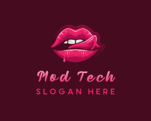 Sexy Woman Lips logo design