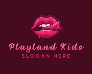 Sexy Woman Lips logo design